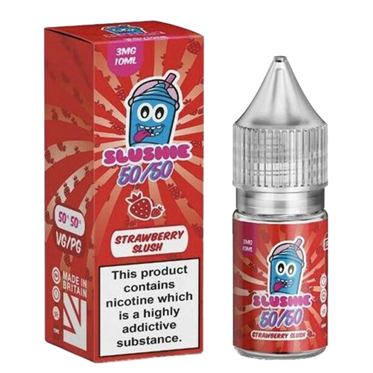 Slushie 50/50: Strawberry Slush 10ml E-Liquid-3mg