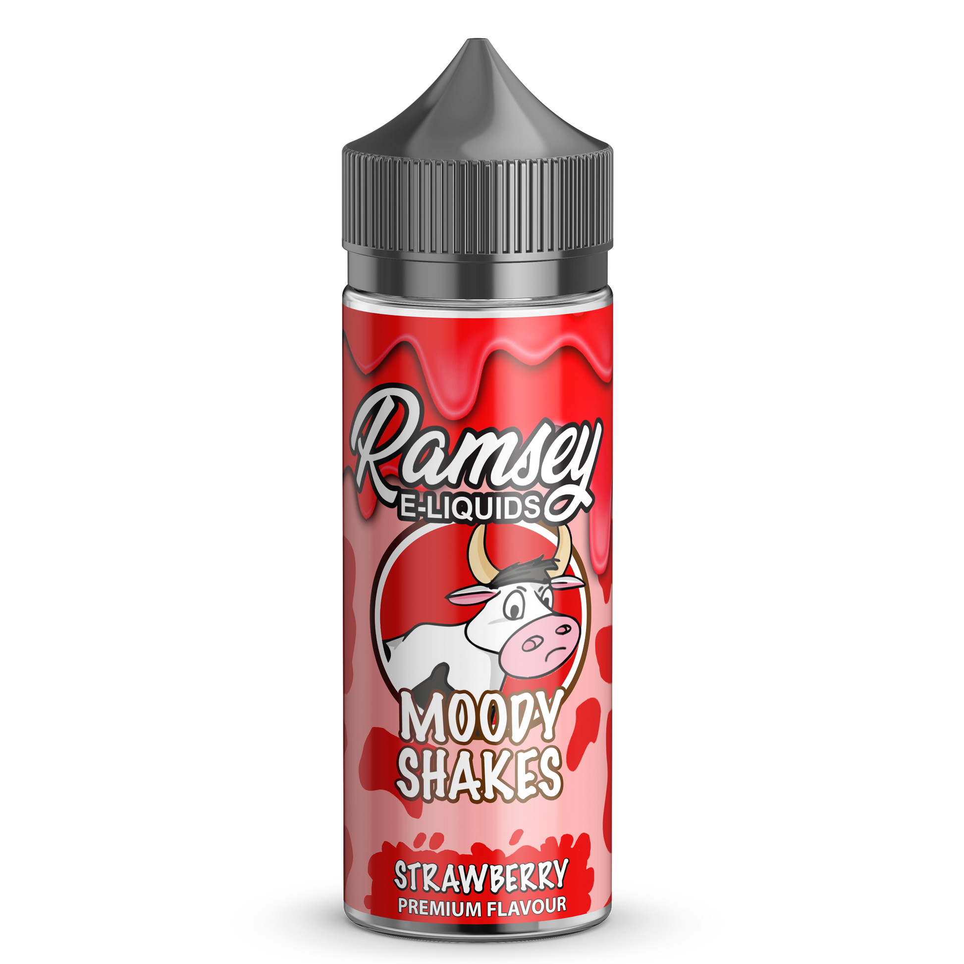 Ramsey E-Liquids Moody Shakes Strawberry 0mg 100ml Shortfill E-Liquid