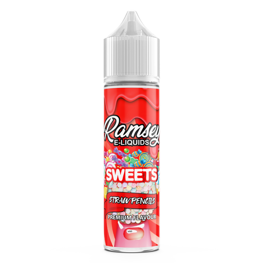 Ramsey E-Liquids Sweets Strawberry Pencils 0mg 50ml Shortfill E-Liquid