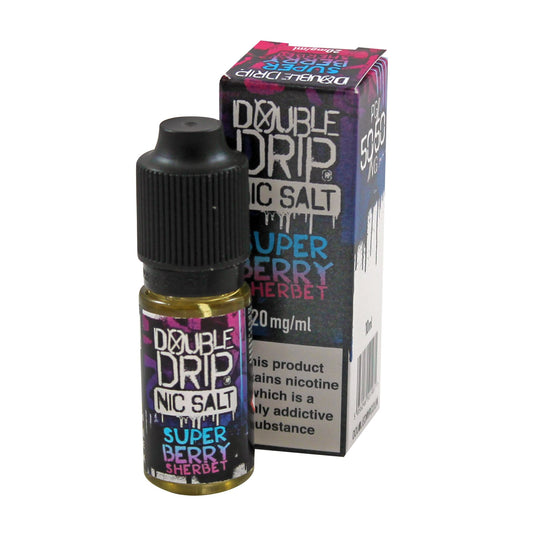 Double Drip Super Berry Sherbet Nic Salt 10ml-10mg