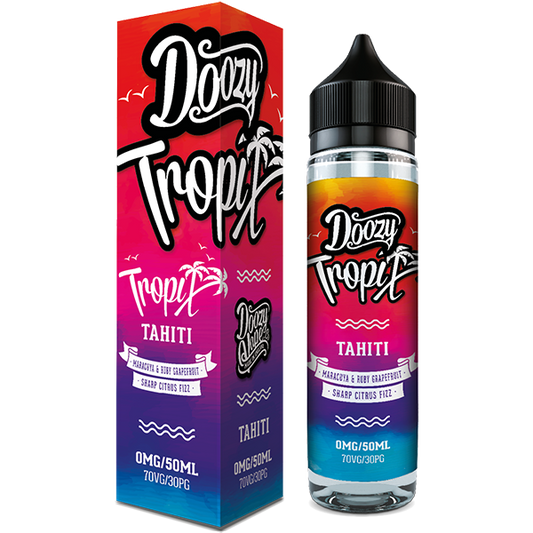 Doozy Vape Tropix: Tahiti 0mg 50ml Shortfill E-Liquid