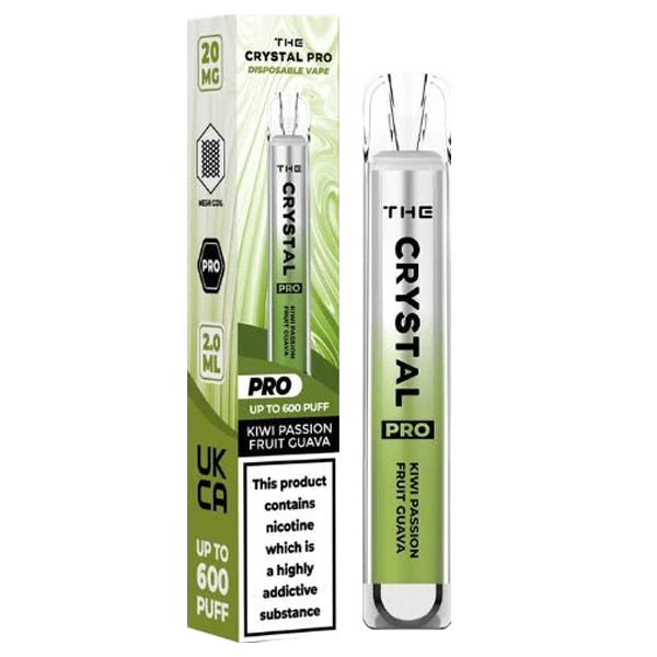 The Crystal Pro Kiwi Passion Fruit Guava Disposable Vape