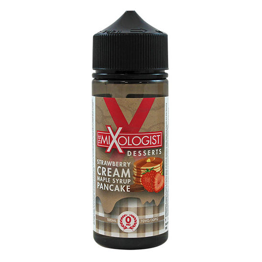 The Mixologist Desserts Strawberry Cream Maple Syrup Pancake 0mg 100ml Shortfill E-Liquid