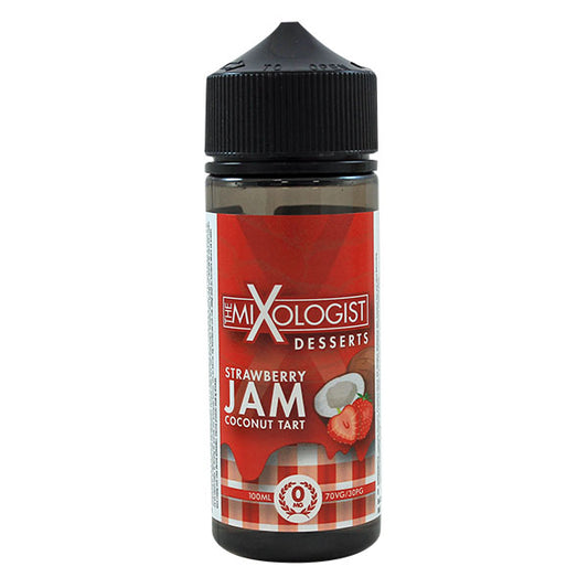 The Mixologist Desserts Strawberry Jam Coconut Tart 0mg 100ml Shortfill E-Liquid