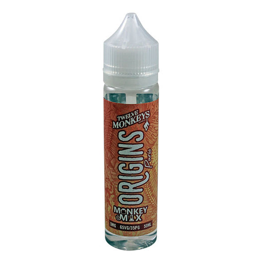 Twelve Monkeys Origins Puris E-Liquid 50ml Shortfill (Dated 09/2021)