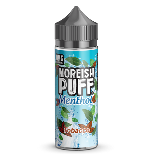 Moreish Puff Menthol Tobacco 0mg 100ml Shortfill E-Liquid