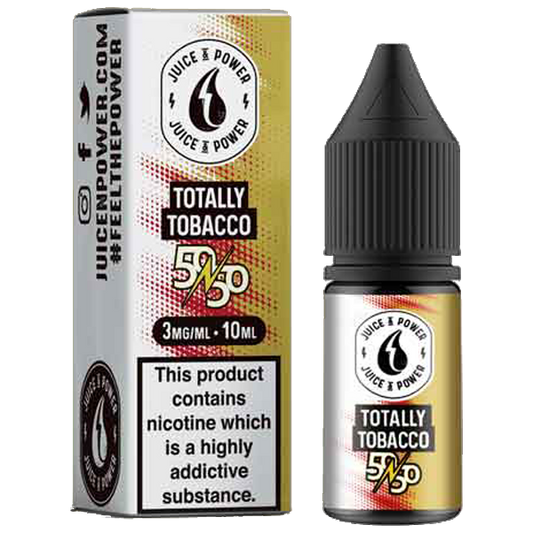 Juice N' Power 50:50 Totally Tobacco 10ml E-Liquid-3mg