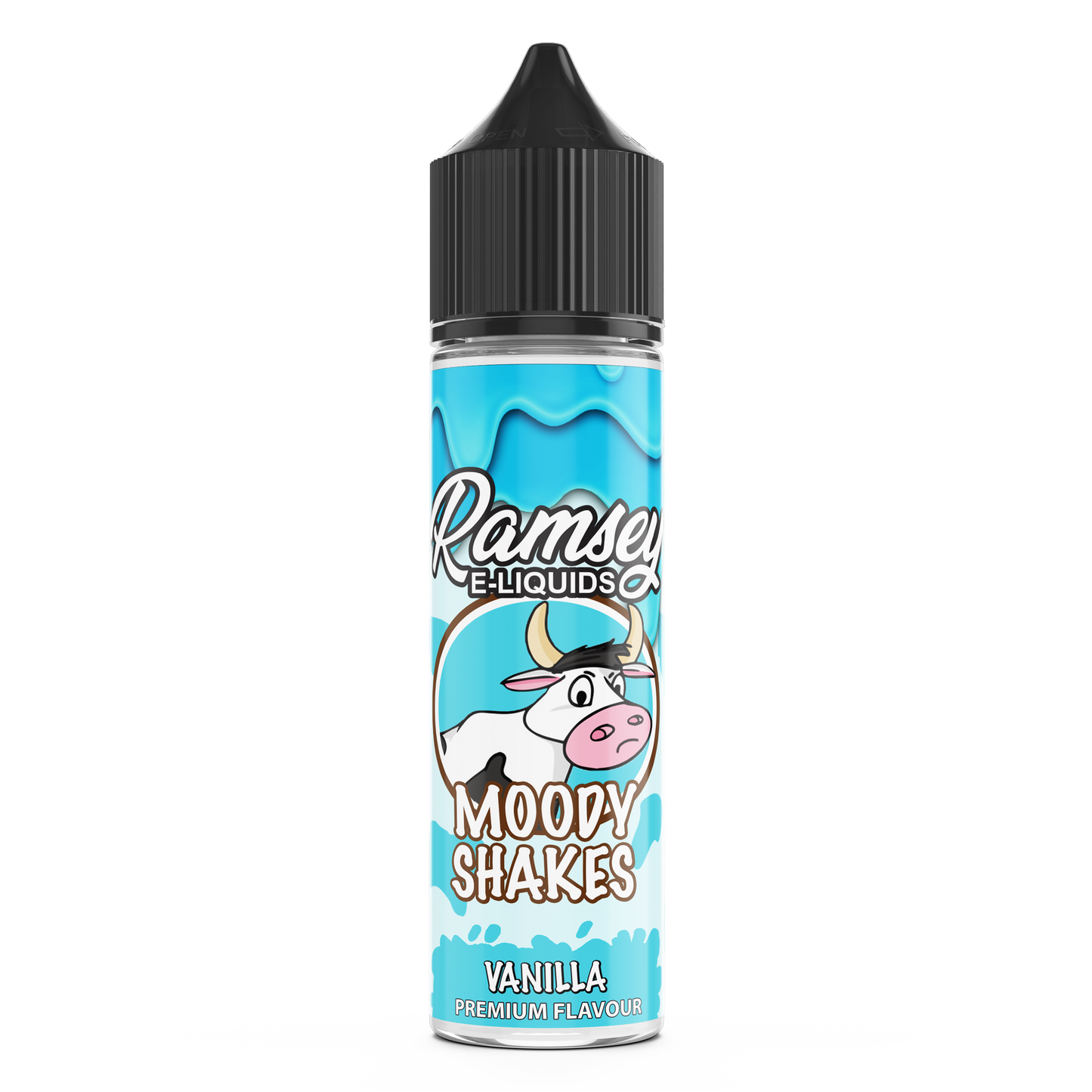 Ramsey E-Liquids Moody Shakes: Vanilla 0mg 50ml Shortfill E-Liquid