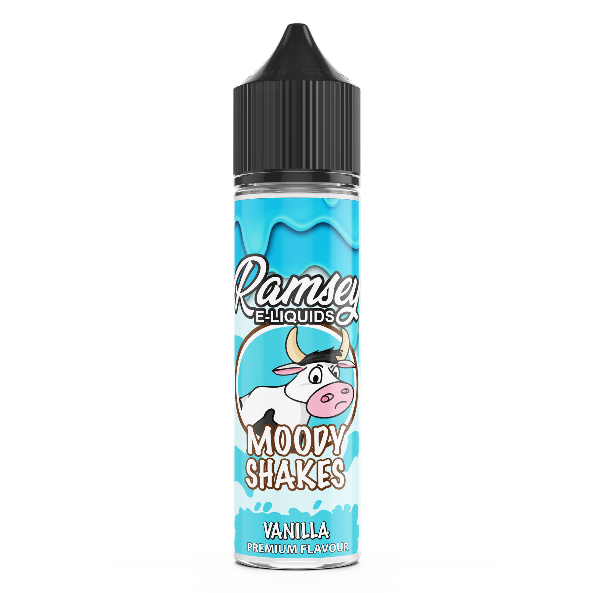 Ramsey E-Liquids Moody Shakes: Vanilla 0mg 50ml Shortfill E-Liquid