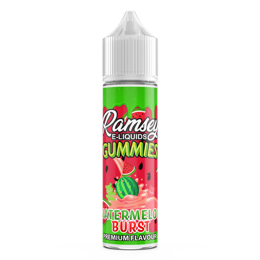 Ramsey E-Liquids Gummies: Watermelon Burst 0mg 50ml Shortfill E-Liquid