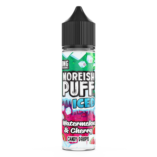 Moreish Puff Iced Watermelon & Cherry Candy Drops 0mg 50ml Shortfill E-Liquid