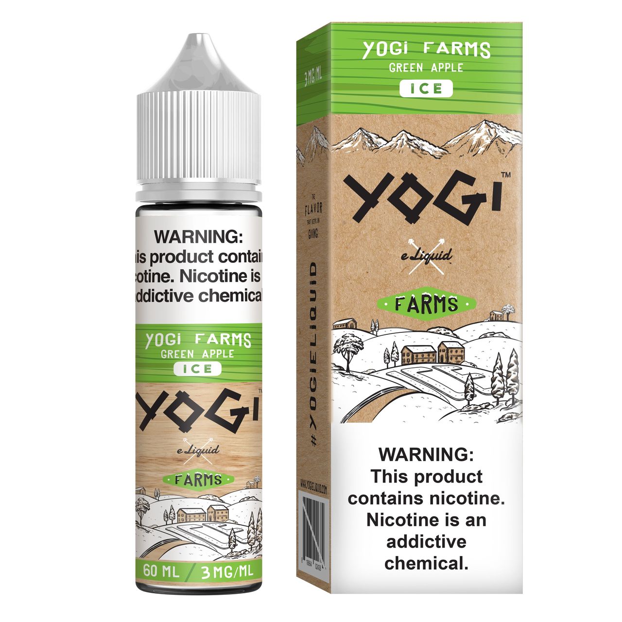 Green Apple Ice by Yogi Farms 50ml Shortfill