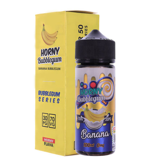 Banana Bubblegum E-liquid by Horny Flava 100ml Shortfill