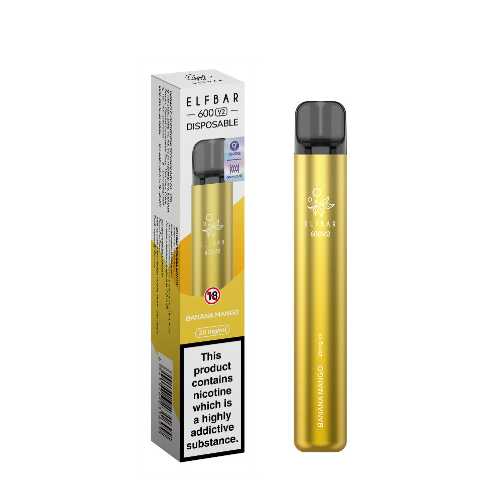 Elf Bar 600 V2 Disposable Vape Device 20mg