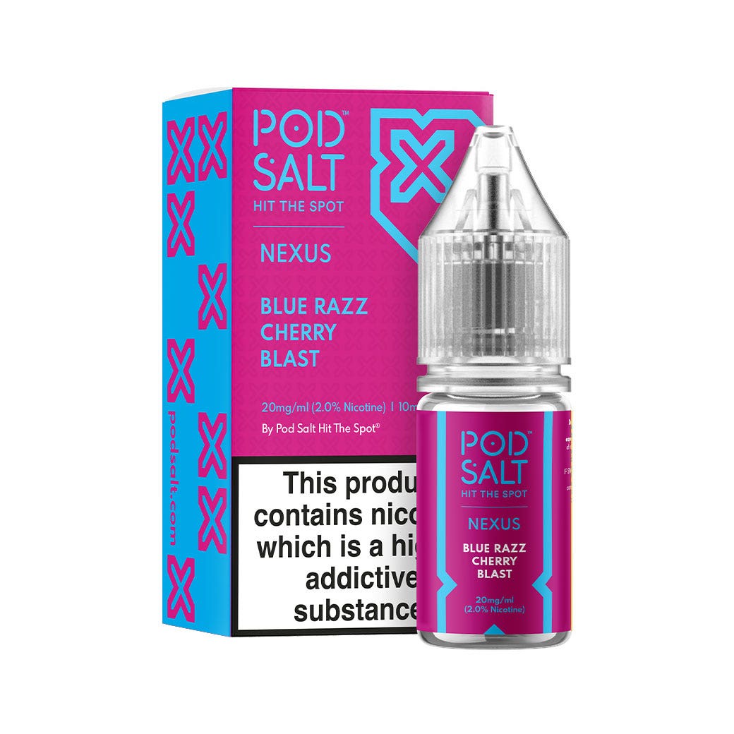 Blue Razz Cherry Blast Nic Salt by Pod Salt - Nic Salts UK