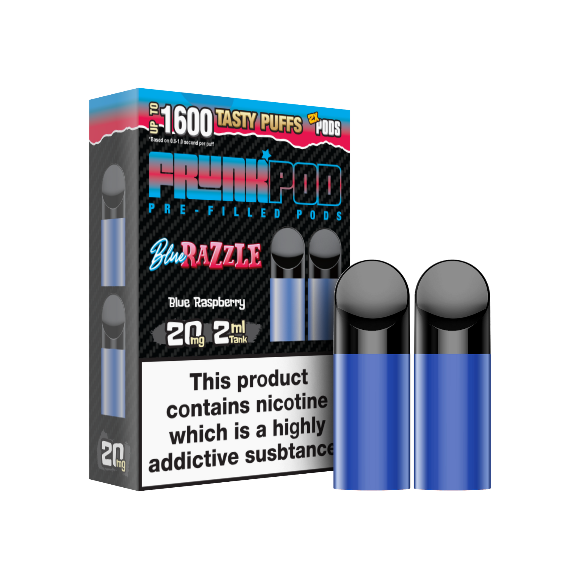 Frunk Bar Prefilled Pods 2 Pack - Blue Razzle