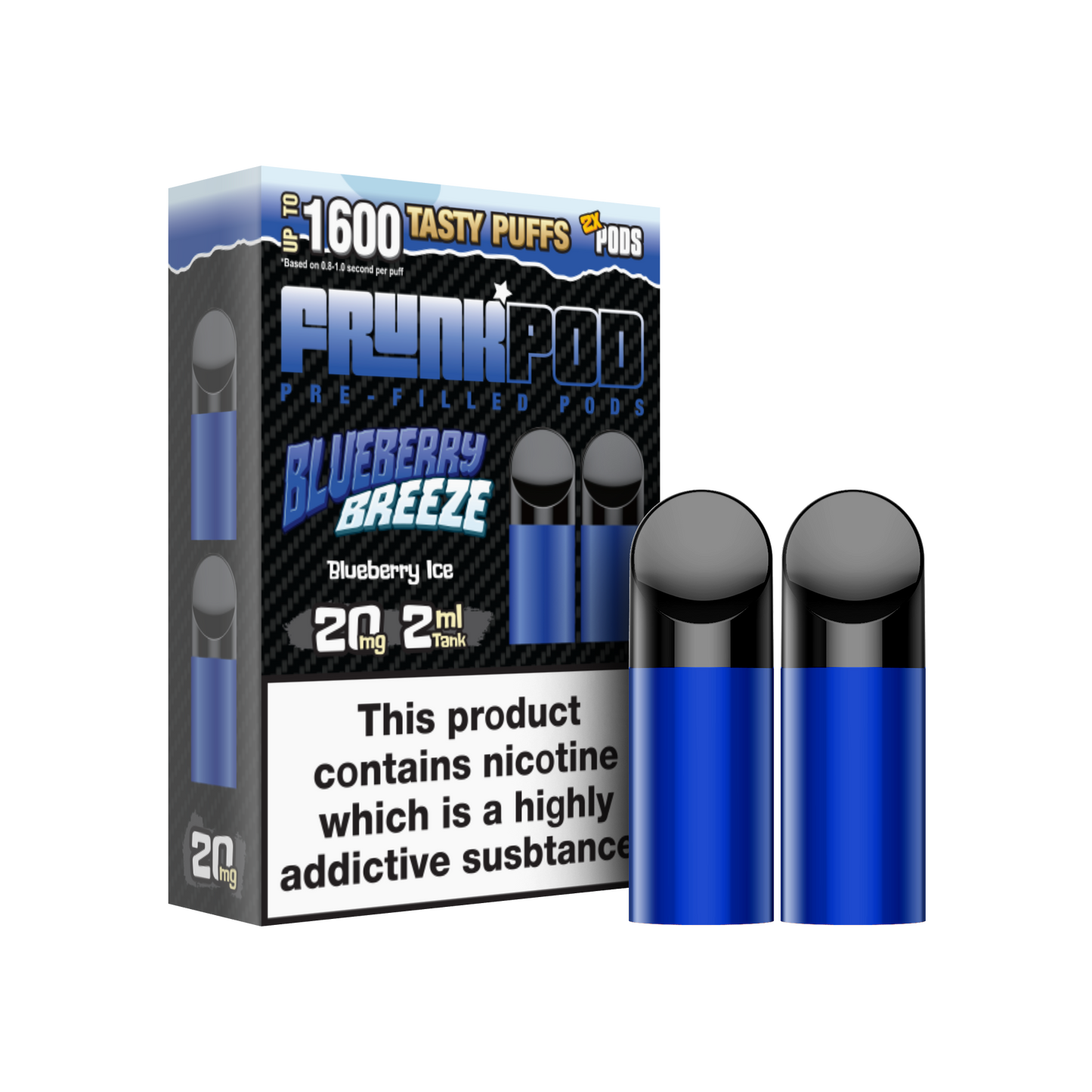 Frunk Bar Prefilled Pods 2 Pack - Blueberry Breeze