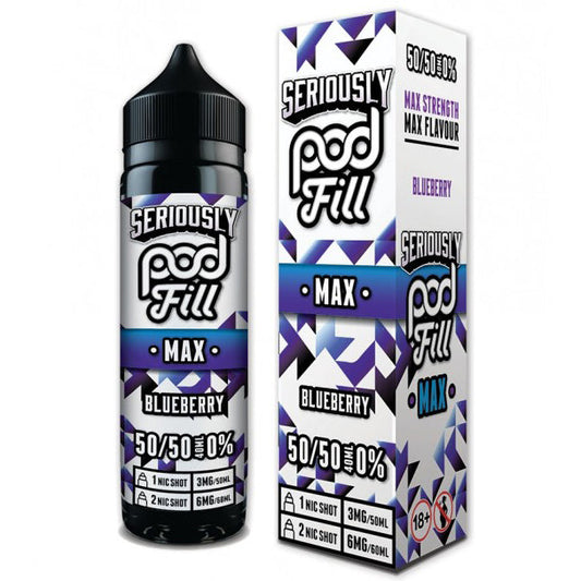 Seriously Pod Fill Max Blueberry 0mg 40ml Shortfill E-Liquid