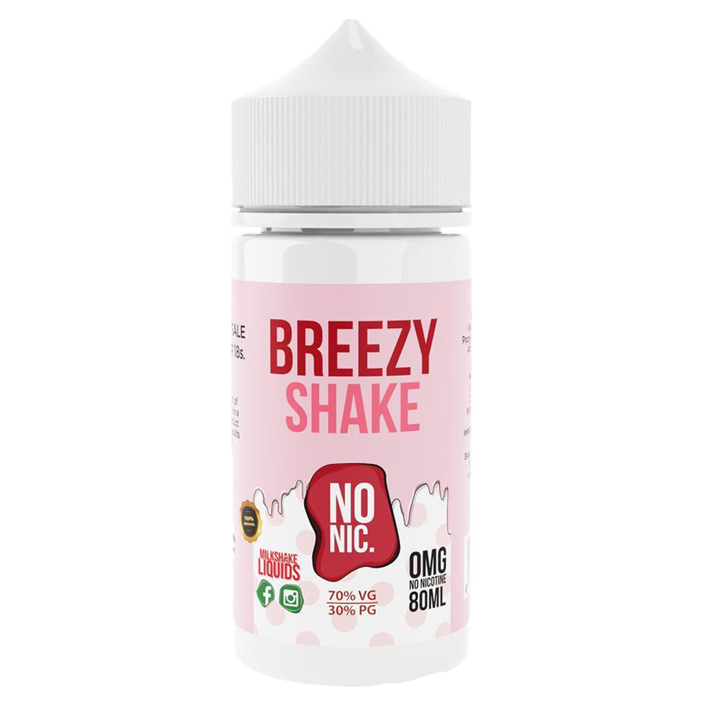 Milkshake E-liquids Breezy Shake 0mg 80ml Shortfill E-Liquid