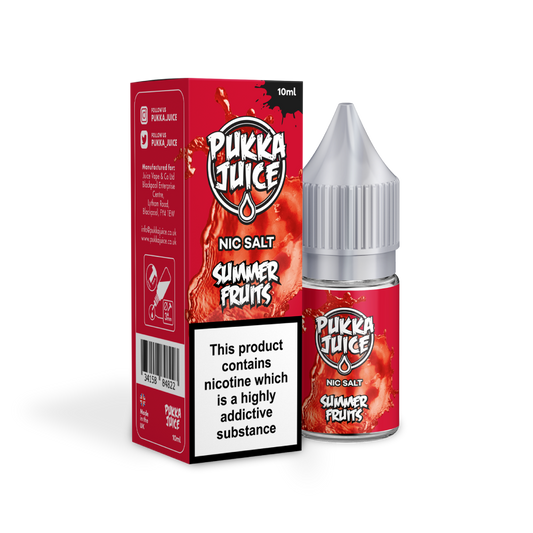 Summer Fruits Nic Salt by Pukka Juice 10ml-10mg