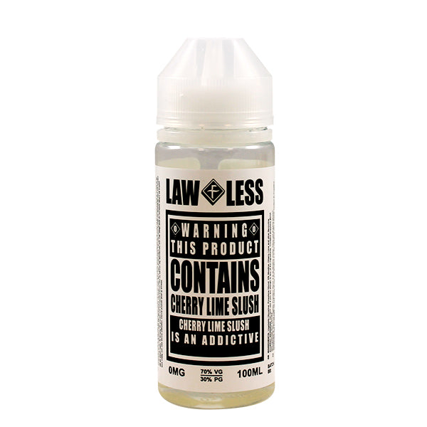 Warning - Cherry Lime Slush E-liquid by Law Less 100ml Shortfill