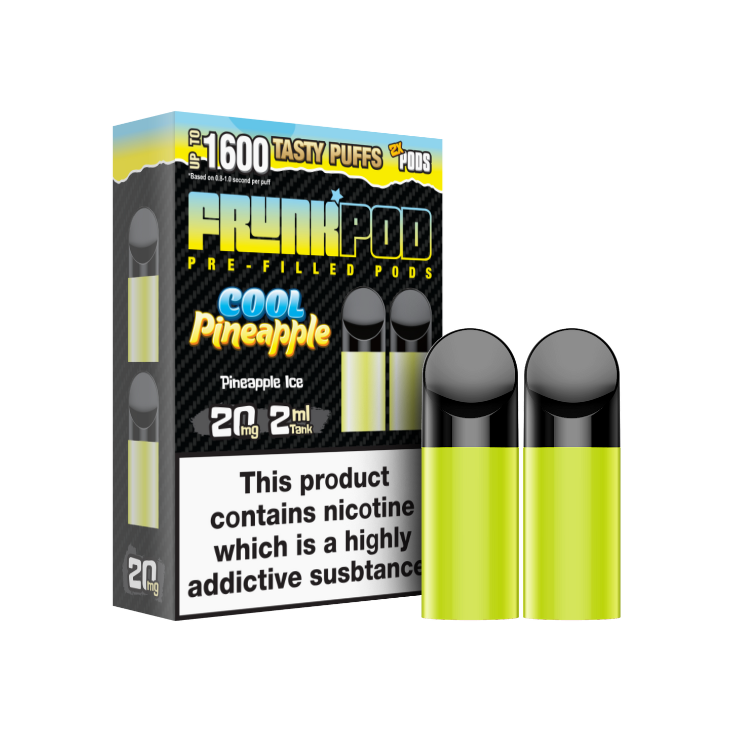 Frunk Bar Prefilled Pods 2 Pack - Cool Pineapple