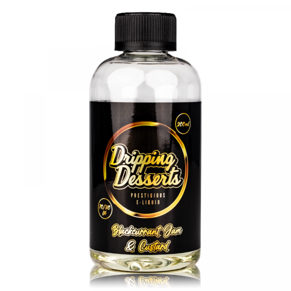 Dripping Desserts Blackcurrant Jam & Custard 0mg 200ml Shortfill E-Liquid