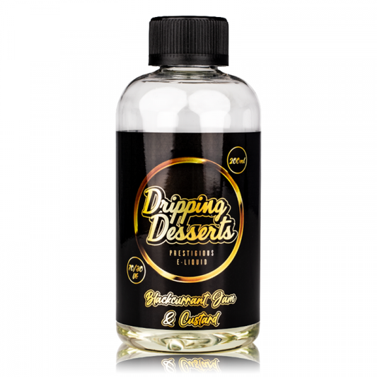 Dripping Desserts Blackcurrant Jam & Custard 0mg 200ml Shortfill E-Liquid