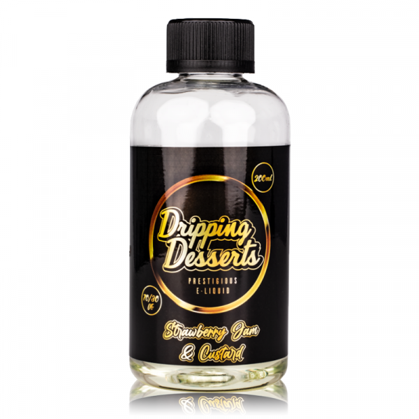 Dripping Desserts Strawberry Jam & Custard 0mg 200ml Shortfill E-Liquid