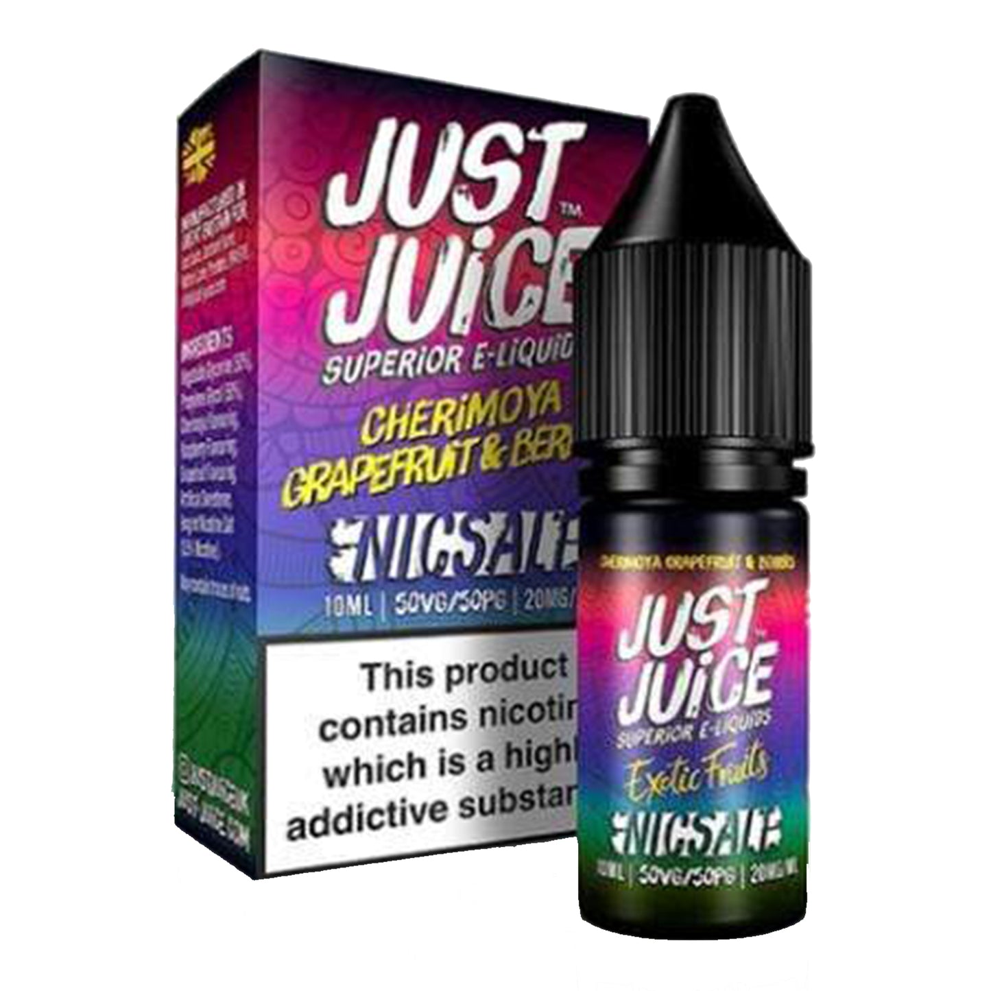 Just Juice Exotic Fruits: Cherimoya Grapefruit & Berries Nic Salt 10ml-5mg