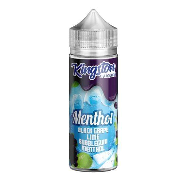 Kingston Menthol: Black Grape Lime Bubblegum 0mg 100ml Shortfill E-Liquid