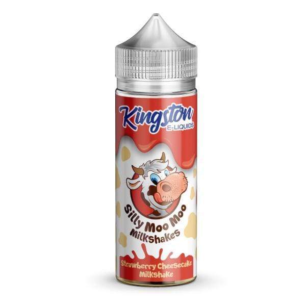 Kingston Silly Moo Moo Milkshake E-Liquid - Strawberry Cheesecake 0mg Shortfill - 100ml