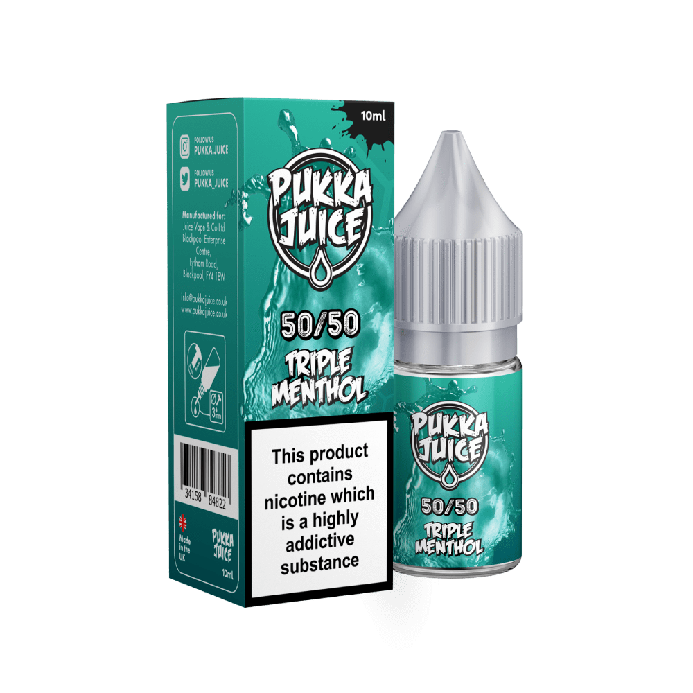 Triple Menthol E-Liquid by Pukka Juice 10ml-3mg