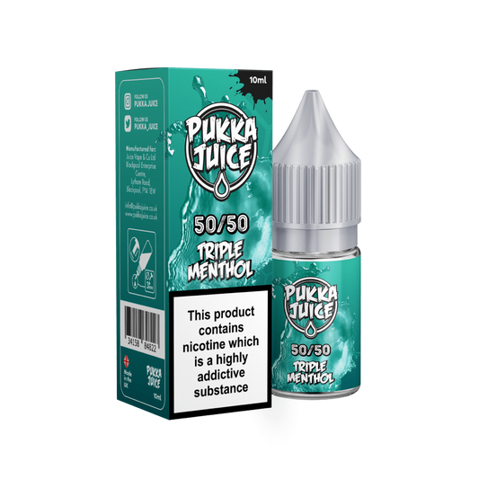 Triple Menthol E-Liquid by Pukka Juice 10ml-3mg