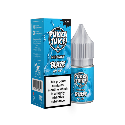 Pukka Blaze No Ice Nic Salt by Pukka Juice - Shortfills UK