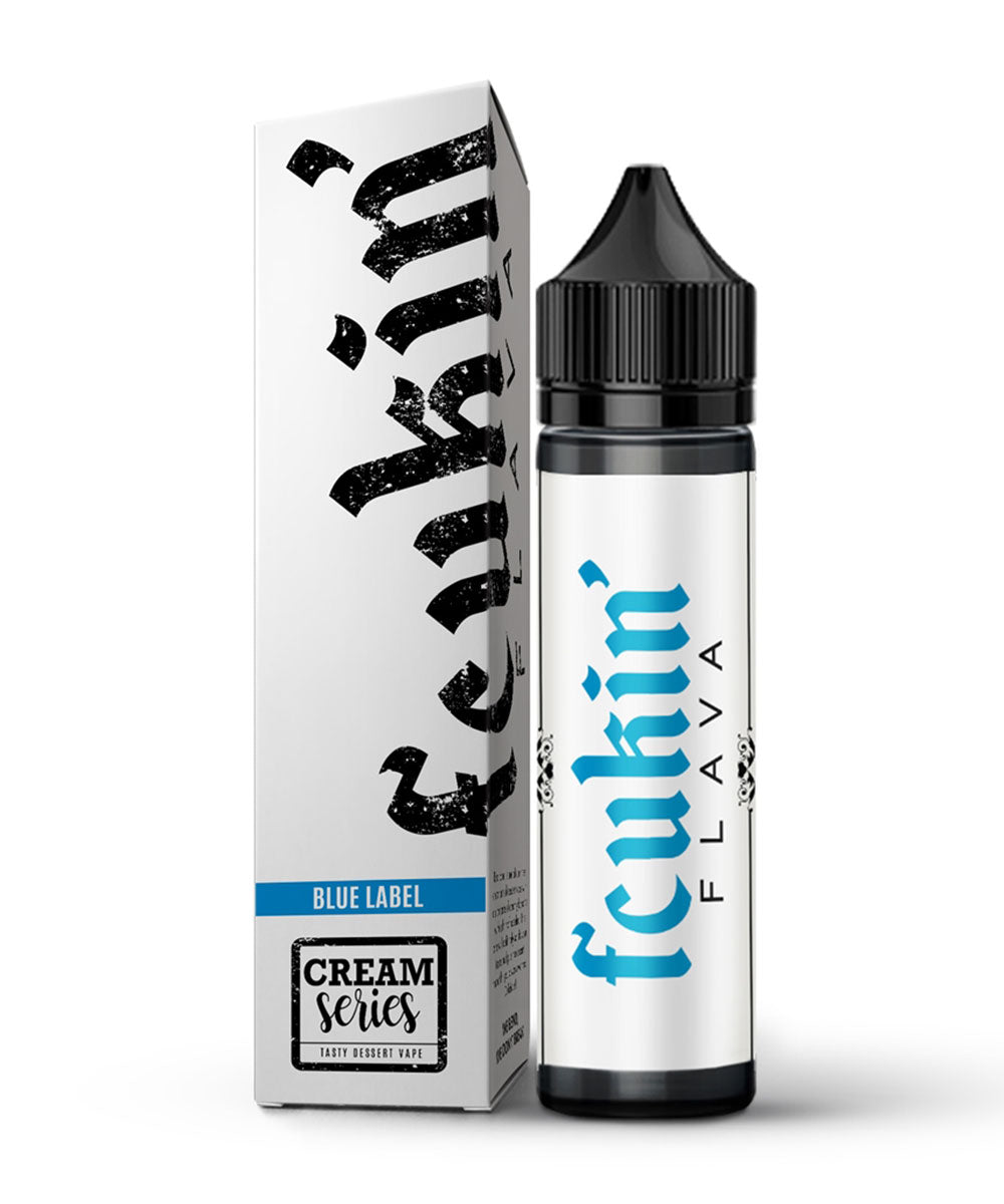 Fcukin Flava Cream Series Blue Label 50ml 50VG/50PG Shortfill 0mg E-liquid