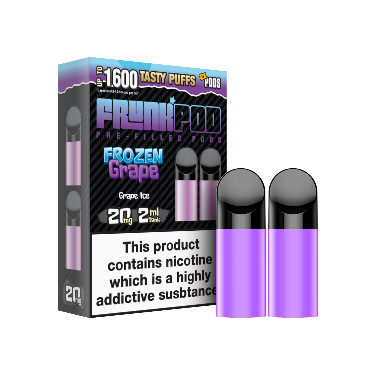 Frunk Bar Prefilled Pods 2 Pack - Frozen Grape