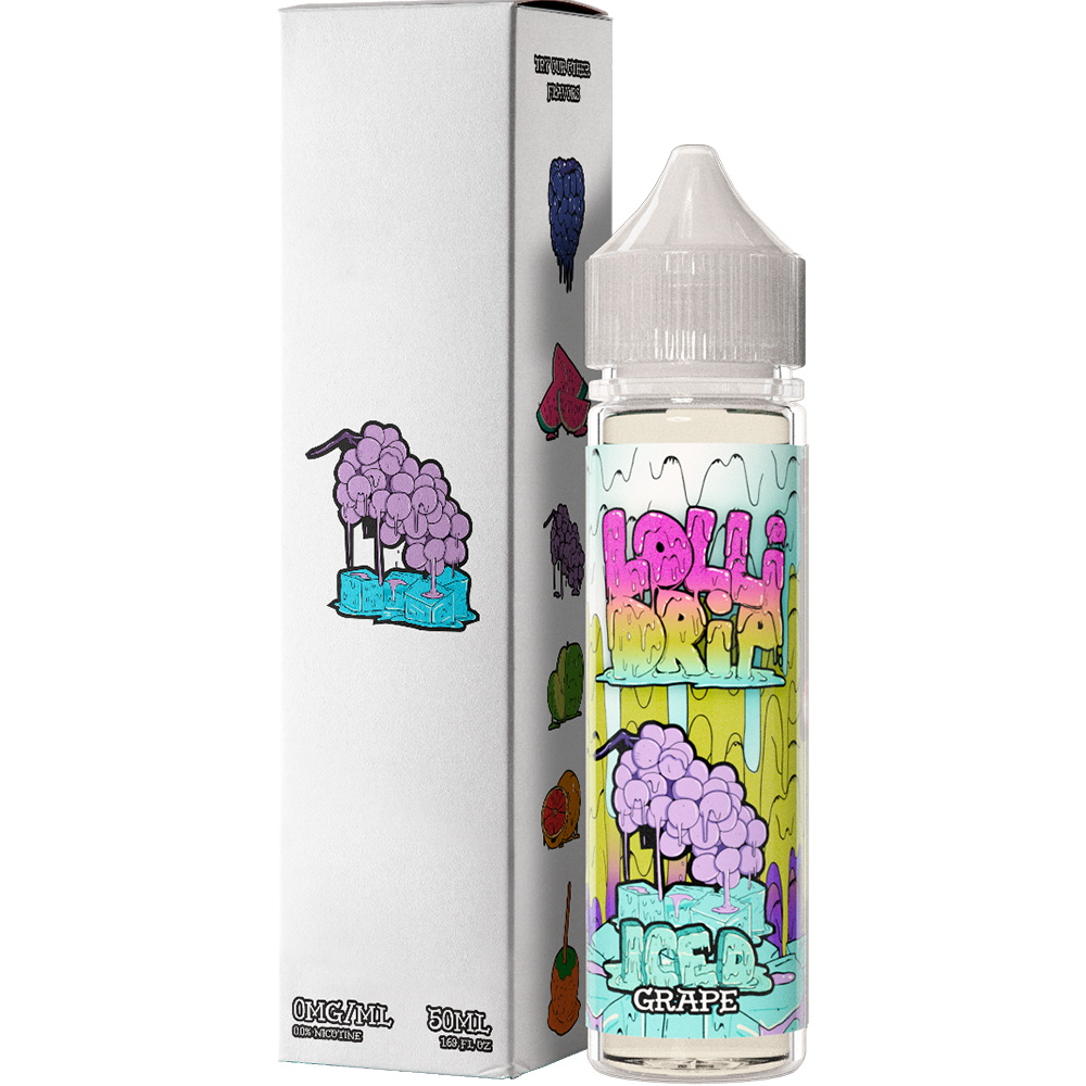 My Vapery Grape Iced E-Liquid by Lollidrip 50ml Shortfill