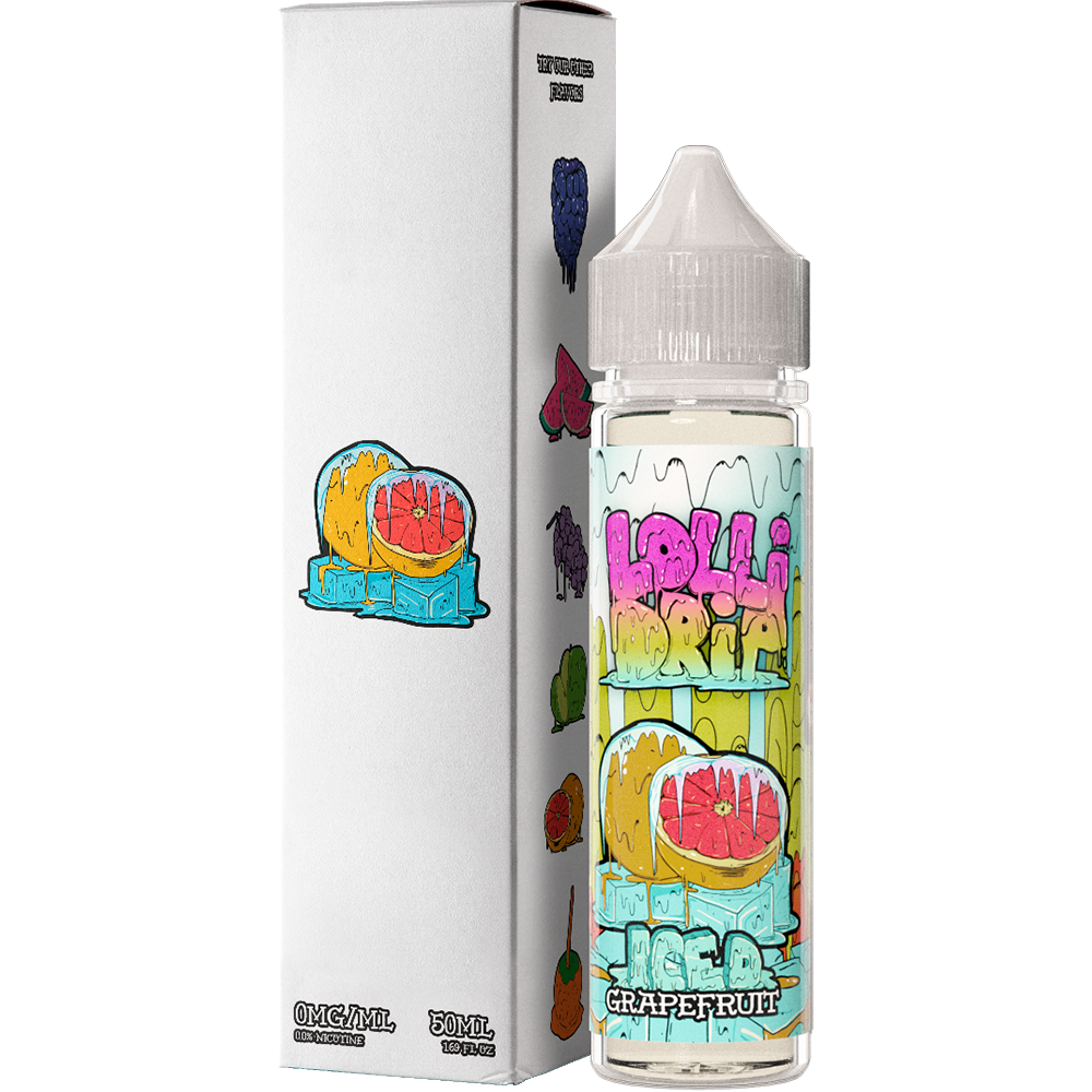 My Vapery Grapefruit Iced E-Liquid by Lollidrip 50ml Shortfill