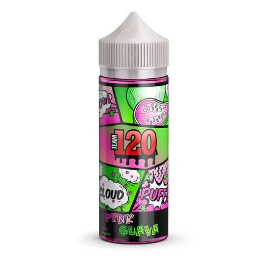 Team 120 Pink Guava E-liquid 100ml Shortfill