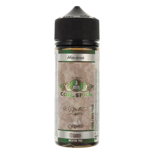 Havana E-liquid by Coil Spill 100ml Shortfill