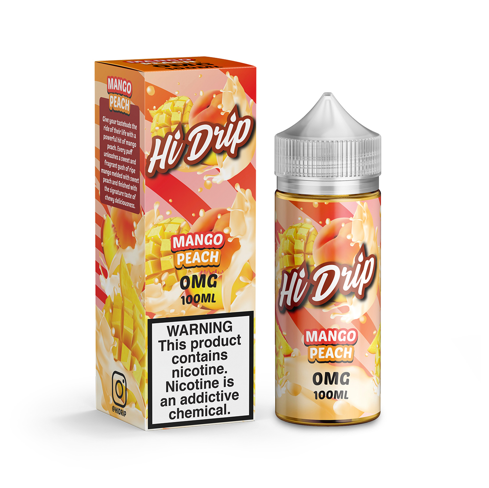 Hi Drip Mango Peach 0mg 100ml Shortfill E-Liquid