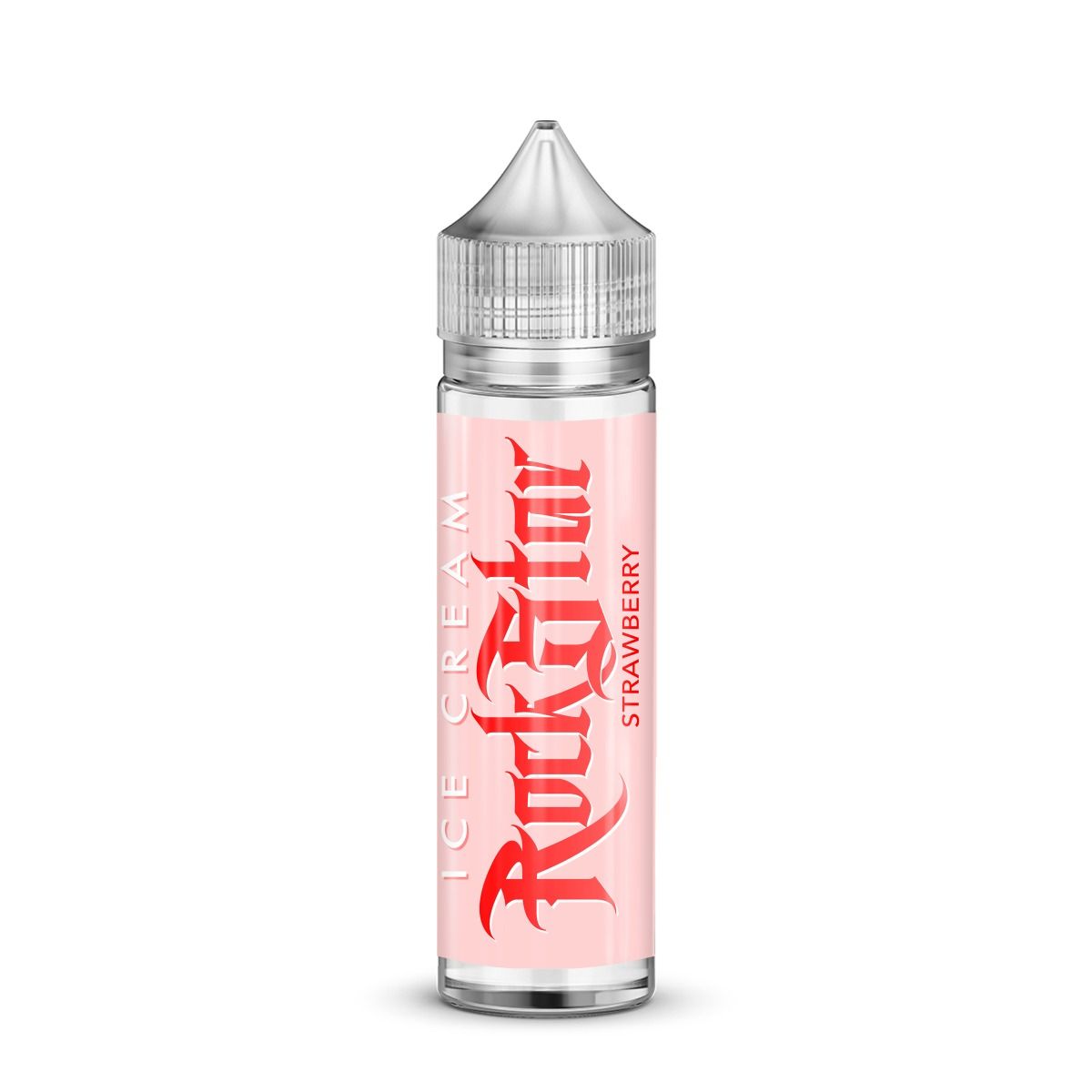 Ice Cream Strawberry E-liquid by Rockstar 50ml Shortfill