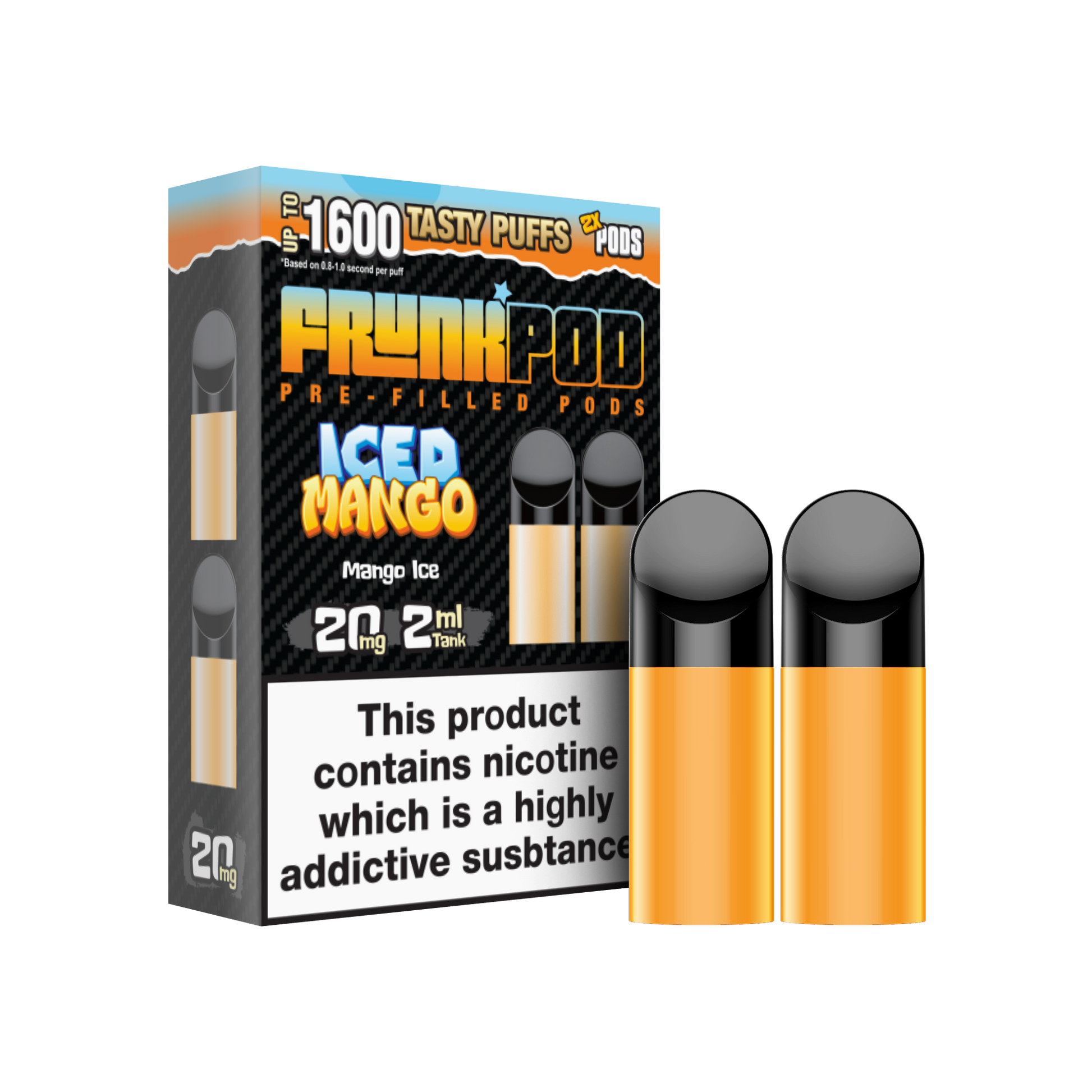 Frunk Bar Prefilled Pods 2 Pack - Iced Mango