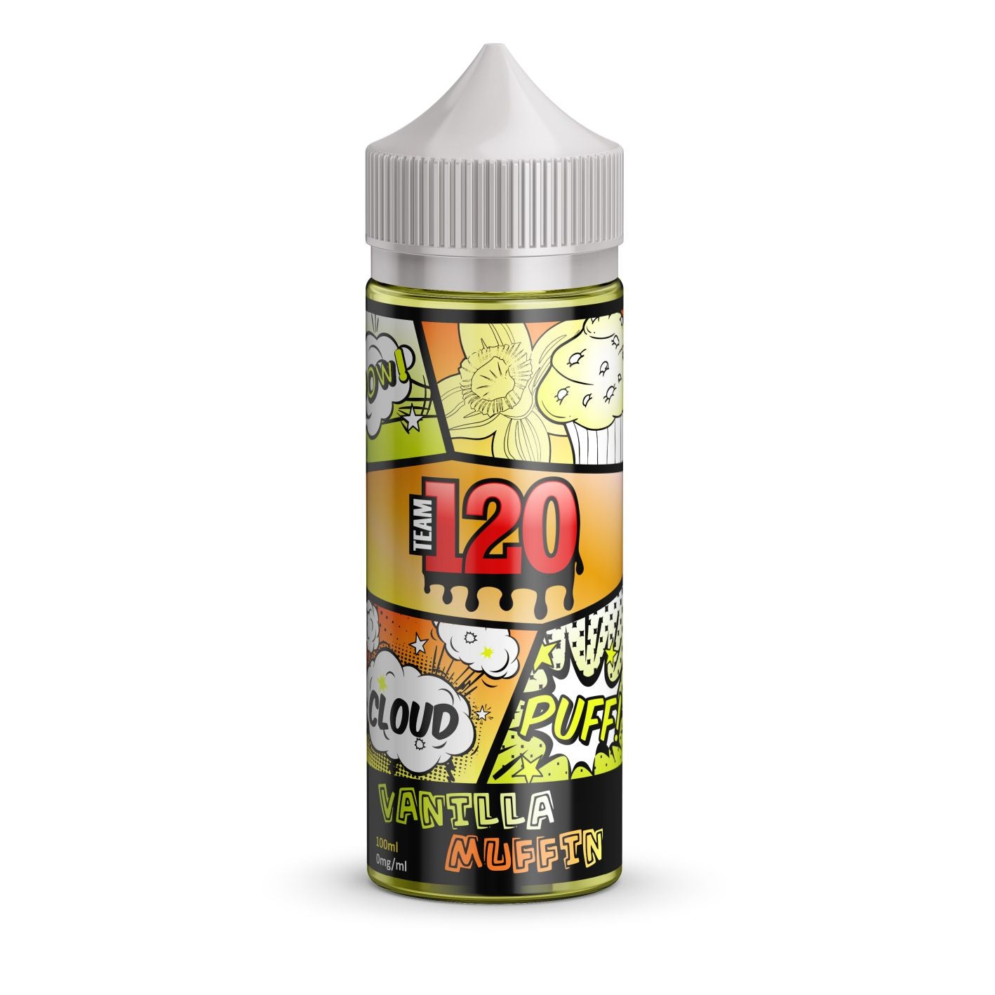 Vanilla Muffin E-liquid by Team 120 100ml Shortfill