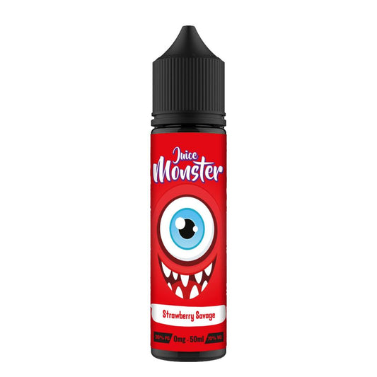 Strawberry Savage E-liquid by Juice Monster 50ml Shortfill