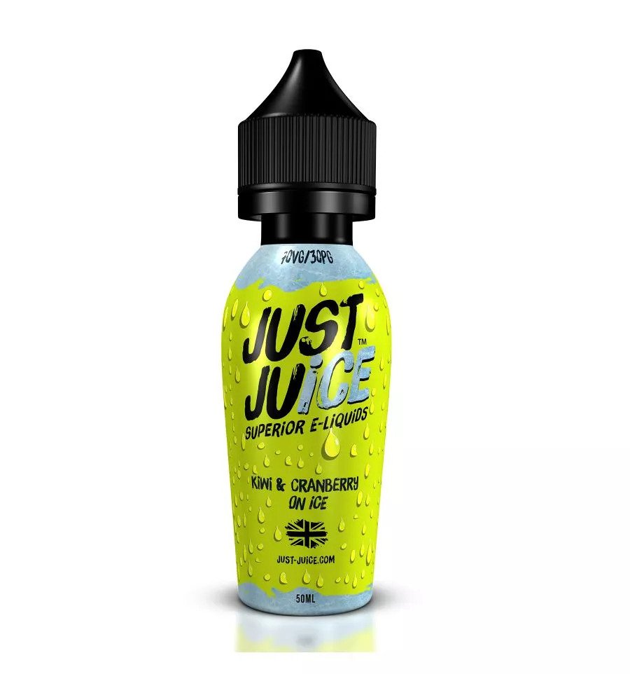 Kiwi & Cranberry on Ice E-liquid by Just Juice 50ml Shortfill