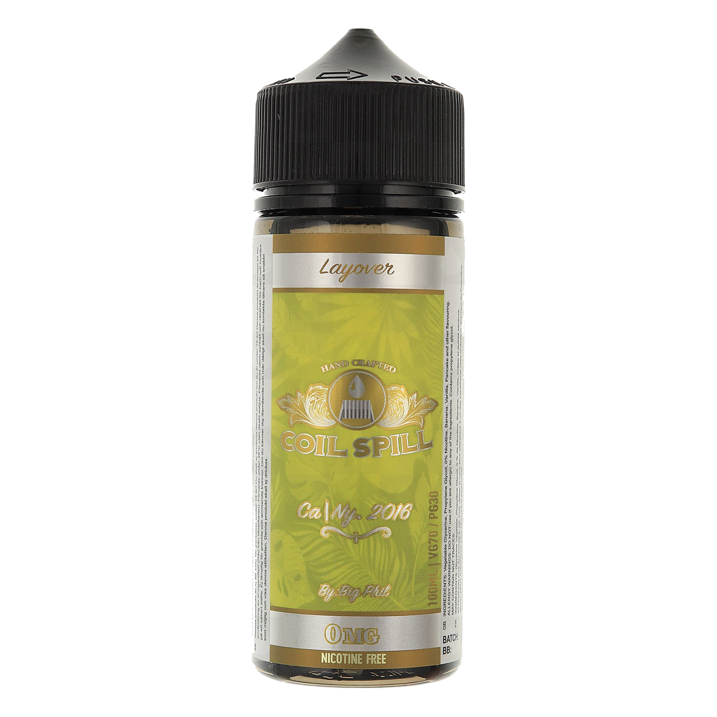 Layover E-liquid by Coil Spill 100ml Shortfill