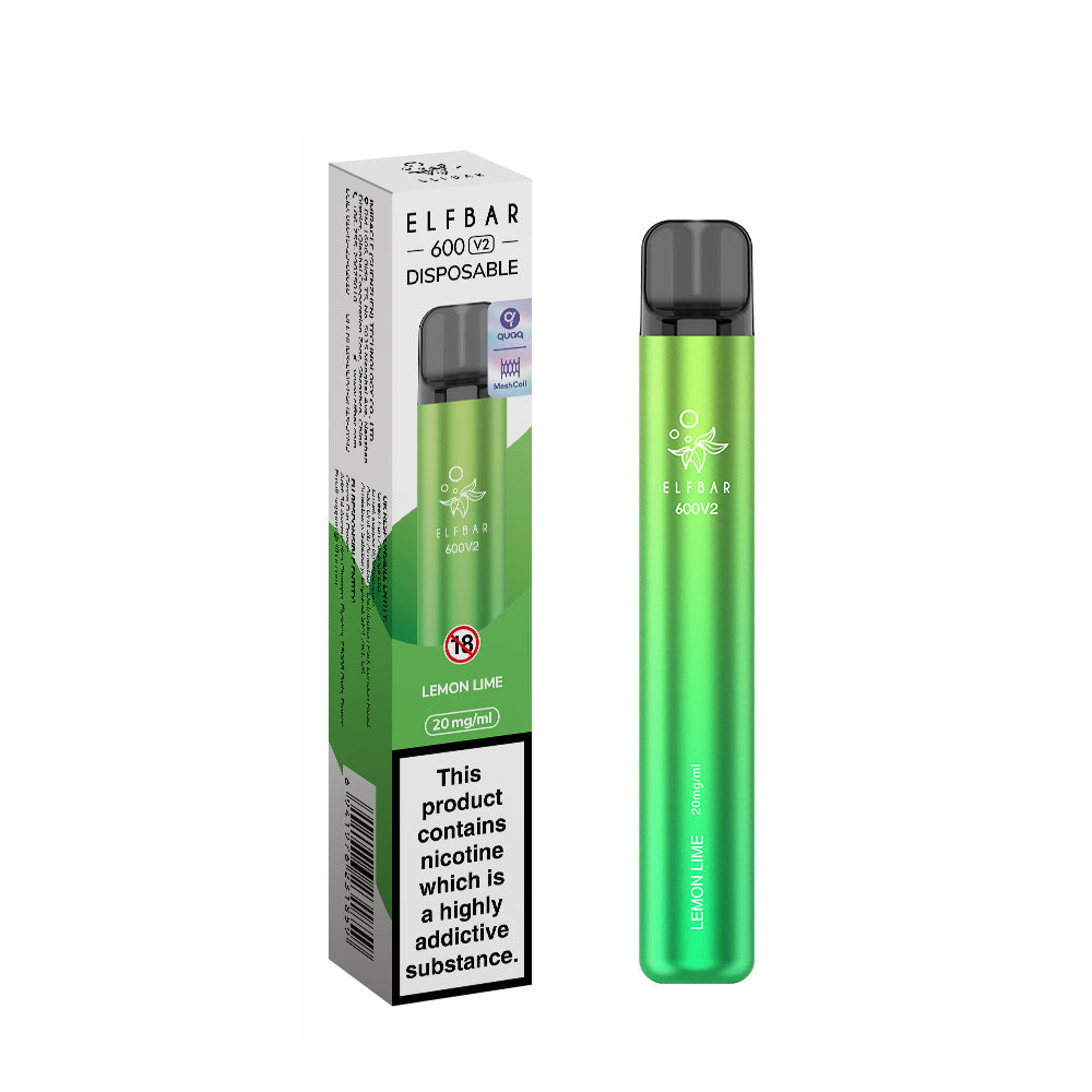 Elf Bar 600 V2 Disposable Vape Device 20mg