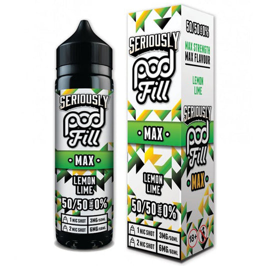 Seriously Pod Fill Max Lemon Lime 0mg 40ml Shortfill E-Liquid